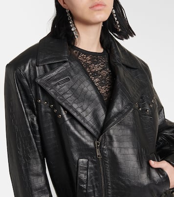 Bikerjacke aus Leder | Alessandra Rich