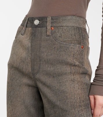 High-rise leather bootcut jeans | Re/Done