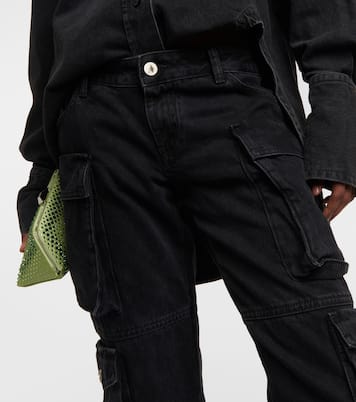 Jean cargo droit à taille basse | The Attico