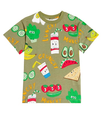 Camiseta de jersey de algodón estampada | Stella McCartney Kids