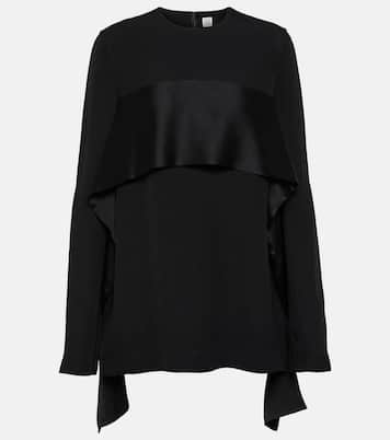 Top aus Crêpe mit Satin | Toteme