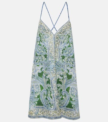 Vestido corto Ottie Swing de lino | Zimmermann