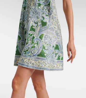 Vestido corto Ottie Swing de lino | Zimmermann