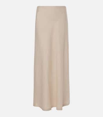 Antibes low-rise linen maxi skirt | Faithfull