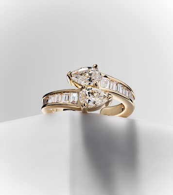 Boucle d'oreille Saturn en or 18 ct et diamants | Anita Ko