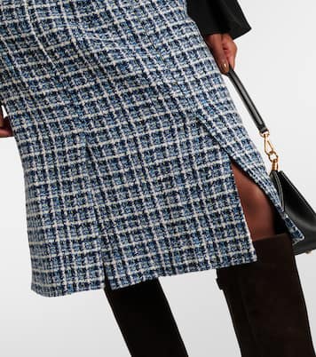 High-Rise-Midirock aus Tweed | Etro