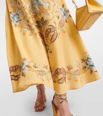 Gonna lunga in seta con stampa | Etro