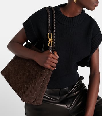 Andiamo Medium suede tote bag | Bottega Veneta