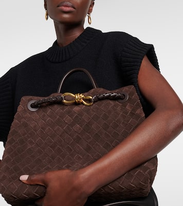Andiamo Medium suede tote bag | Bottega Veneta
