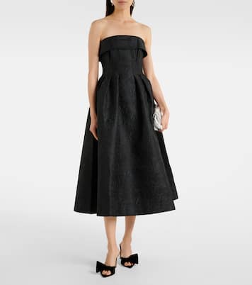 Abito midi Esther in jacquard | Rebecca Vallance