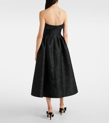 Abito midi Esther in jacquard | Rebecca Vallance