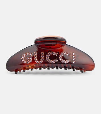 Horquilla con logo y cristales | Gucci