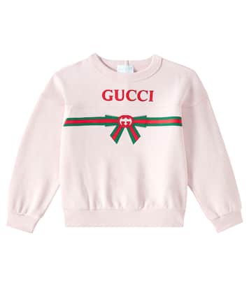 Felpa in cotone con logo | Gucci Kids