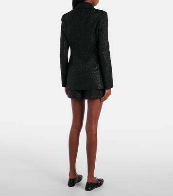 Giacca Double G in tweed con lamé | Gucci
