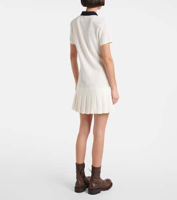 Abito corto in cotone | Miu Miu