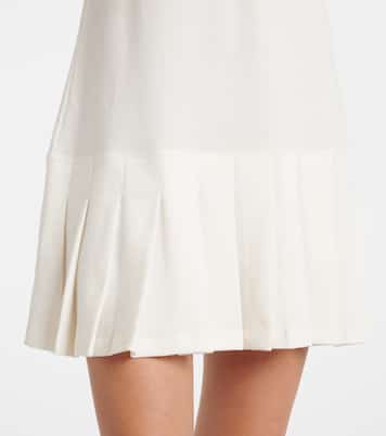 Abito corto in cotone | Miu Miu