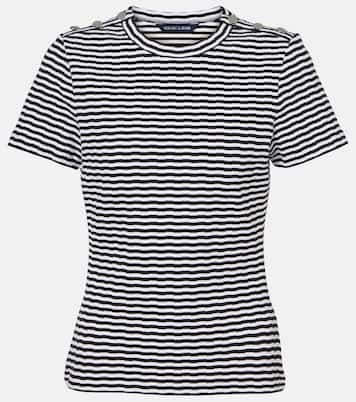 T-shirt Draya in misto cotone a righe | Veronica Beard