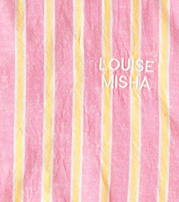 Top Kalistee rayé en coton et lin | Louise Misha