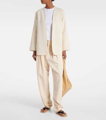 Belle linen-blend jacket | Leset
