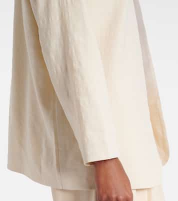 Belle linen-blend jacket | Leset