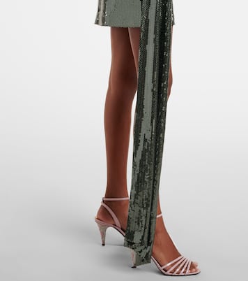 Draped halterneck sequined minidress | Alex Perry