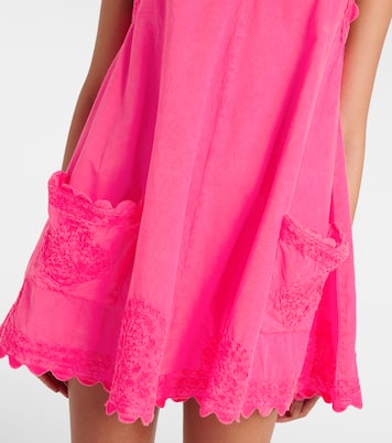 Embroidered cotton poplin minidress | Juliet Dunn