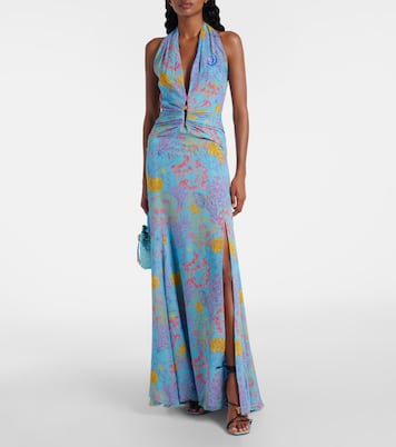 Robe longue imprimée | Versace