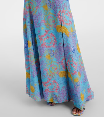 Robe longue imprimée | Versace
