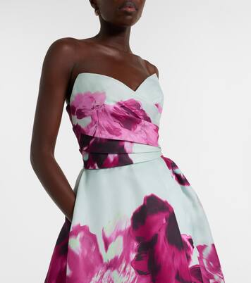 Robe aus Seidengazar  | Monique Lhuillier