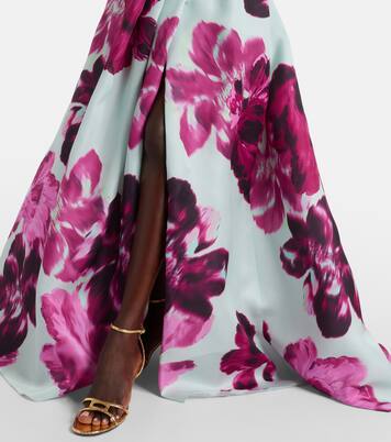Robe aus Seidengazar  | Monique Lhuillier