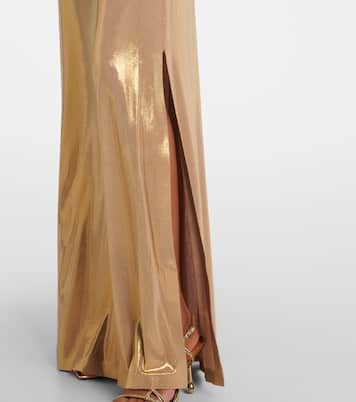 Glitter strapless gown | Norma Kamali