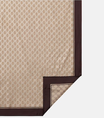 Pañuelo GG de sarga de seda | Gucci