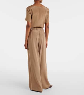 Bonn silk-blend wide-leg pants  | Max Mara