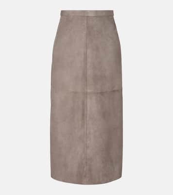 Gonna midi in suede | 'S Max Mara