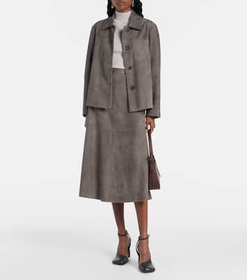 Gonna midi in suede | 'S Max Mara