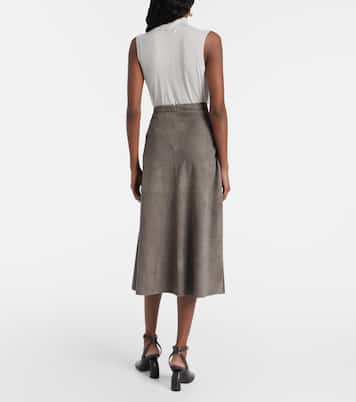 Gonna midi in suede | 'S Max Mara