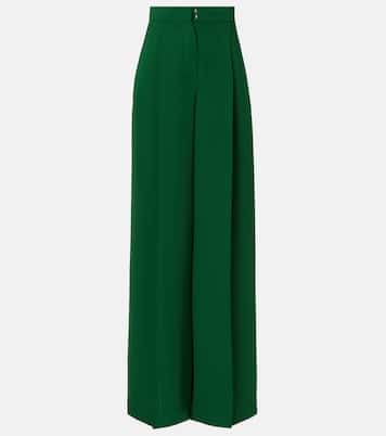 Weite High-Rise-Hose Laccato aus Cady | Max Mara