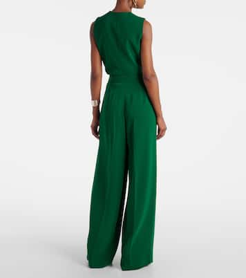 Weite High-Rise-Hose Laccato aus Cady | Max Mara