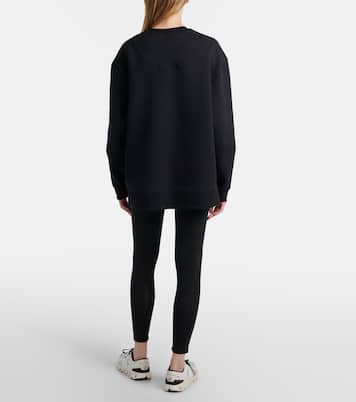 Logo cotton-blend jersey sweatshirt | Adidas by Stella McCartney