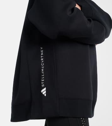 Logo cotton-blend jersey sweatshirt | Adidas by Stella McCartney