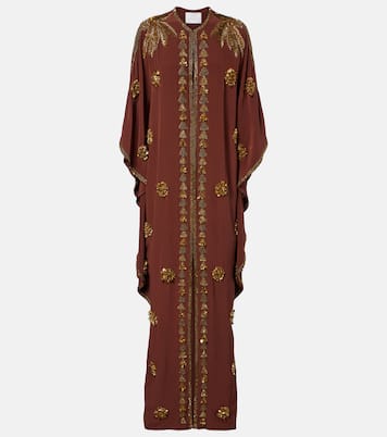 Verzierter Kaftan Mystical Gaucho aus Seide | Johanna Ortiz