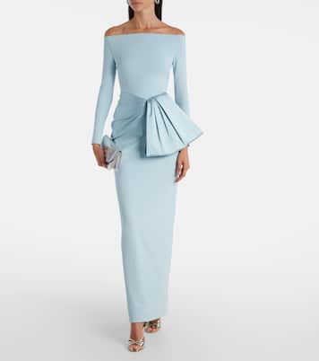 Kori satin-trimmed gown | Solace London