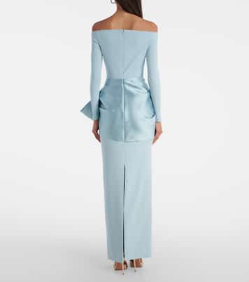Kori satin-trimmed gown | Solace London