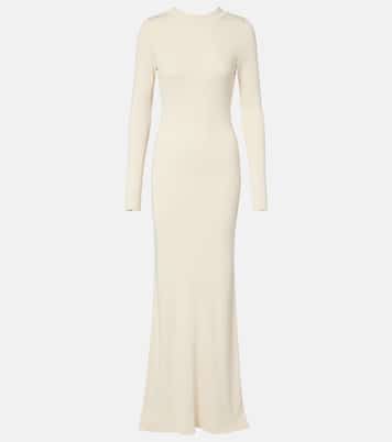 Elowen open-back silk-blend maxi dress | Aya Muse