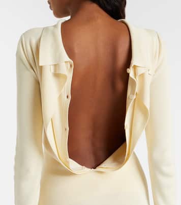 Elowen open-back silk-blend maxi dress | Aya Muse