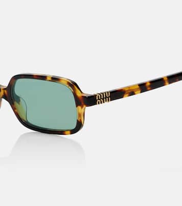 Miu Regard rectangular sunglasses | Miu Miu