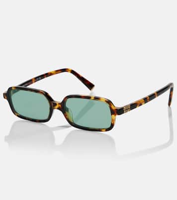 Miu Regard rectangular sunglasses | Miu Miu