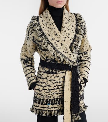 Ocean Whispers fringed wool-blend cardigan | Alanui