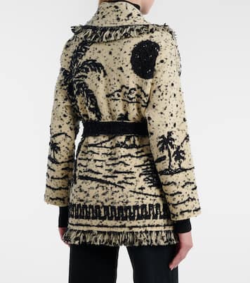 Ocean Whispers fringed wool-blend cardigan | Alanui