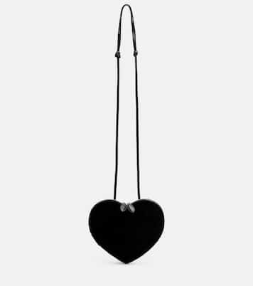 Le Coeur Small shearling crossbody bag | Alaïa